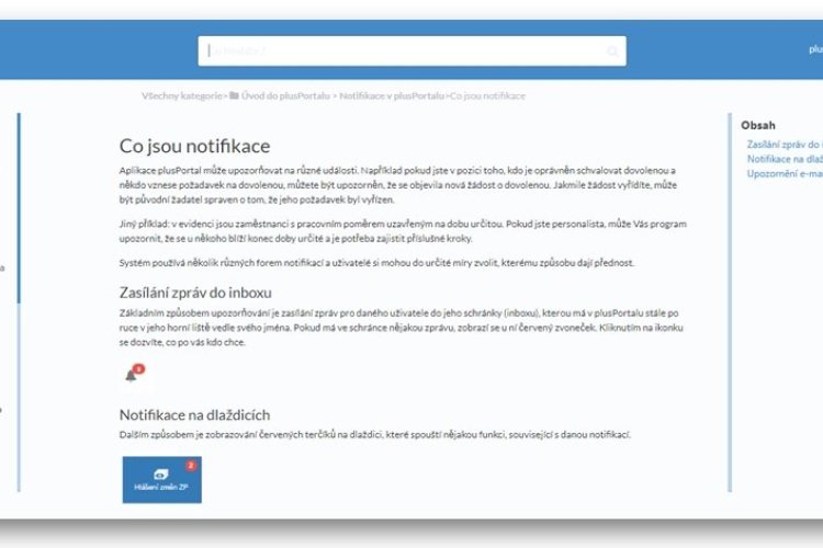 Nápověda pro používání HR systému plusPortal nyní v digitální podobě